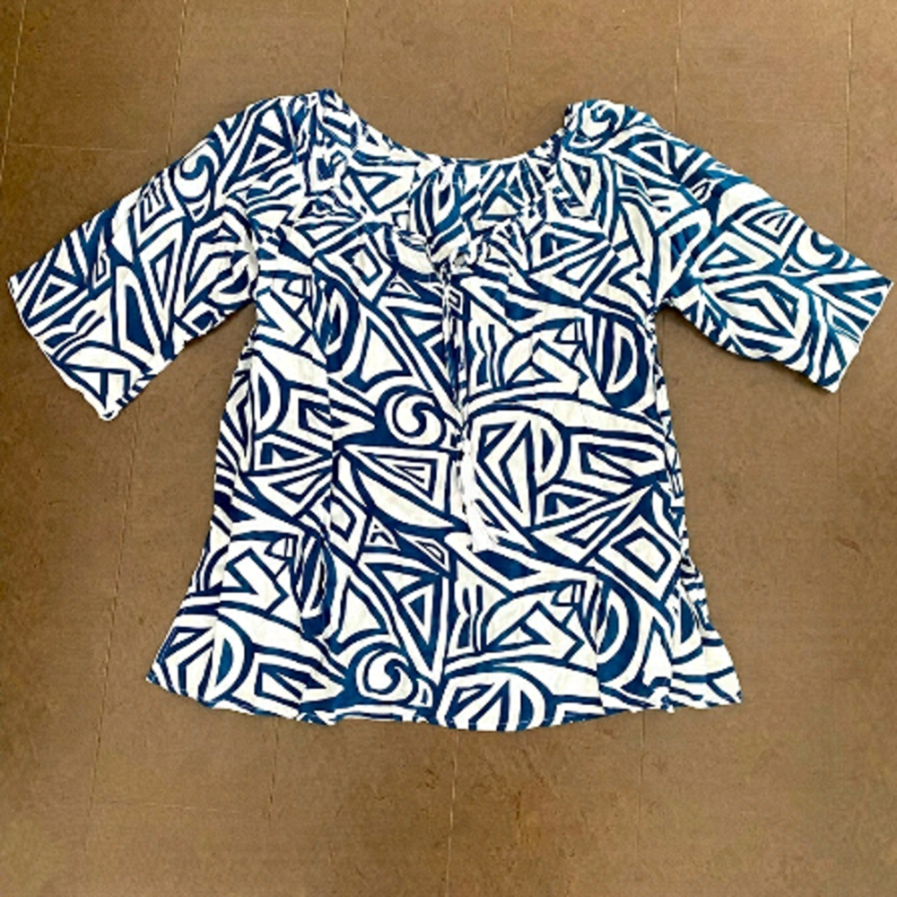 BLUE Sky Clothing blouse size Large